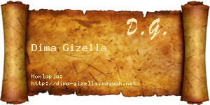 Dima Gizella névjegykártya